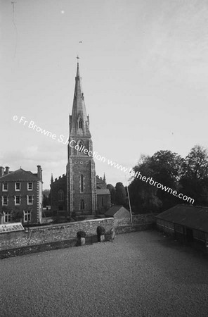 CHURCH FROM SCHOOL PLAYGROUND